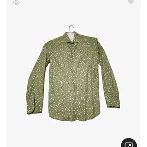 United Colors of Benetton Men's Green Patterned Shirt